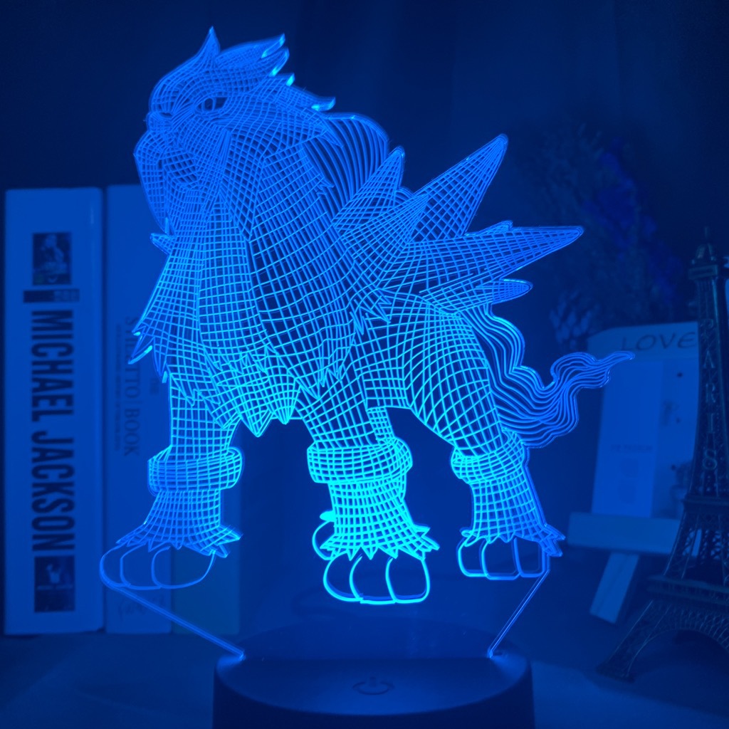 Baokemeng Pikachu 3D luz de la noche LED producto creativo mascota elfo regalo lámpara Mesa mágica bebé