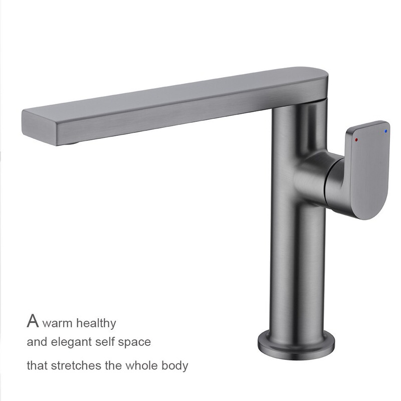 Cross-Border Basin Faucet 360-Degree Rotatable Hot and Cold Water Faucet Bathroom Sink Faucet All-Copper