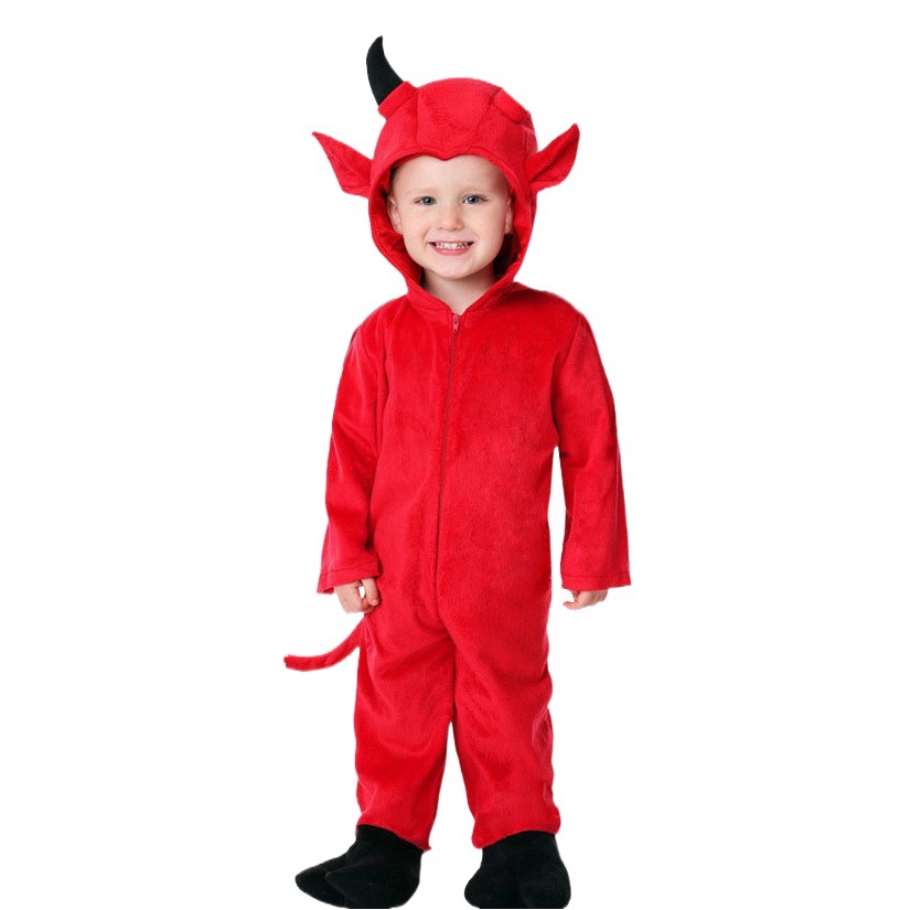 2026 Halloween Kidsren's Costumes Cute Devil Bat Performance Clothes Boys and Girls Role-Playing Vampire Costumes