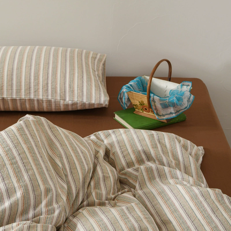 Япон sheet, cotton set, duvet cover, simple and elegant design, 4 piece set, 1.5m, 1.8m, 3 piece set