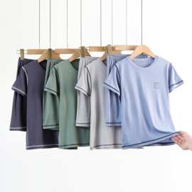 儿童莫代尔家居服套装短袖短裤居家套装-2266