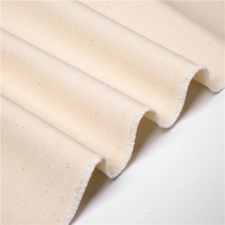 Precio de fábrica de tela orgánica no blanqueada 100% algodón gris