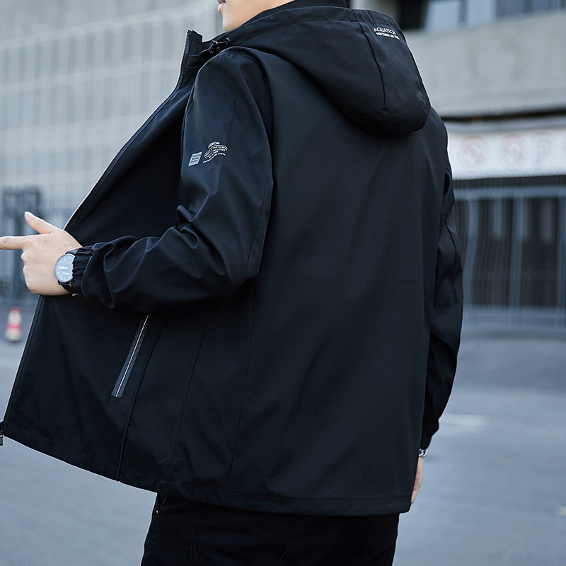 Men's Clothing spring new style workwear jacket men's spring casual autumn hooded jacket_ecoleips.com