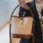 质感撞色手提小众水桶包