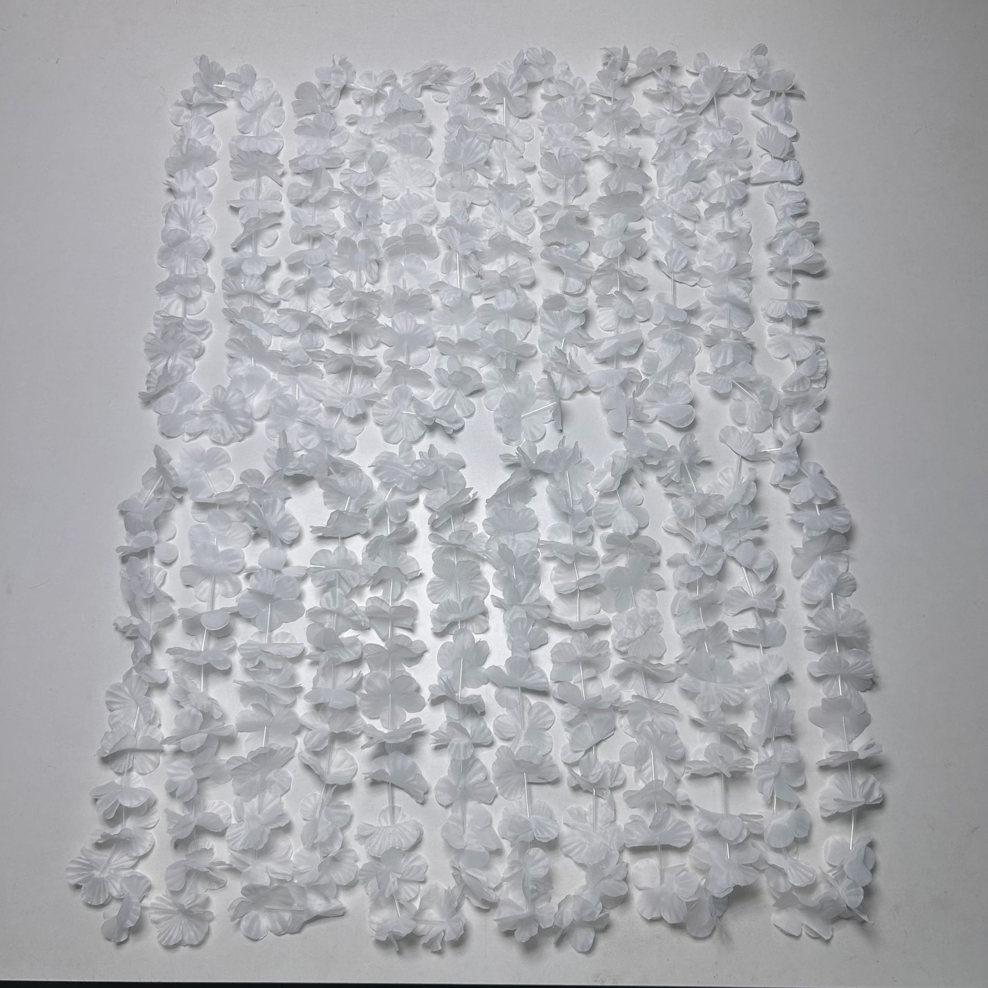 Hawai transfronterizo 24 pares de flores de sol blancas de 96cm de largo espectáculo de baile en la orilla de la corona de flores decorativas