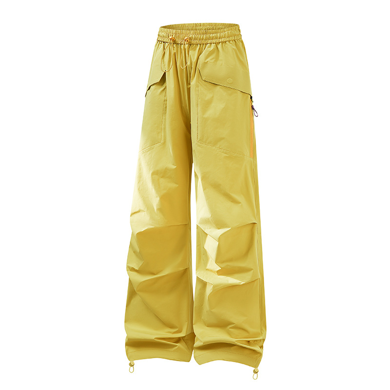 2026 New Quick-Dry Work Pants for Men and Women, Loose Straight-Leg Outdoor Hiking and Mountaineering Pants, Water-Resistant Casual Wide-Leg Pants