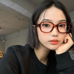 Modern retro narrow oval glasses frame for women ins style photo concave shape street photography personality flat mirror simple-