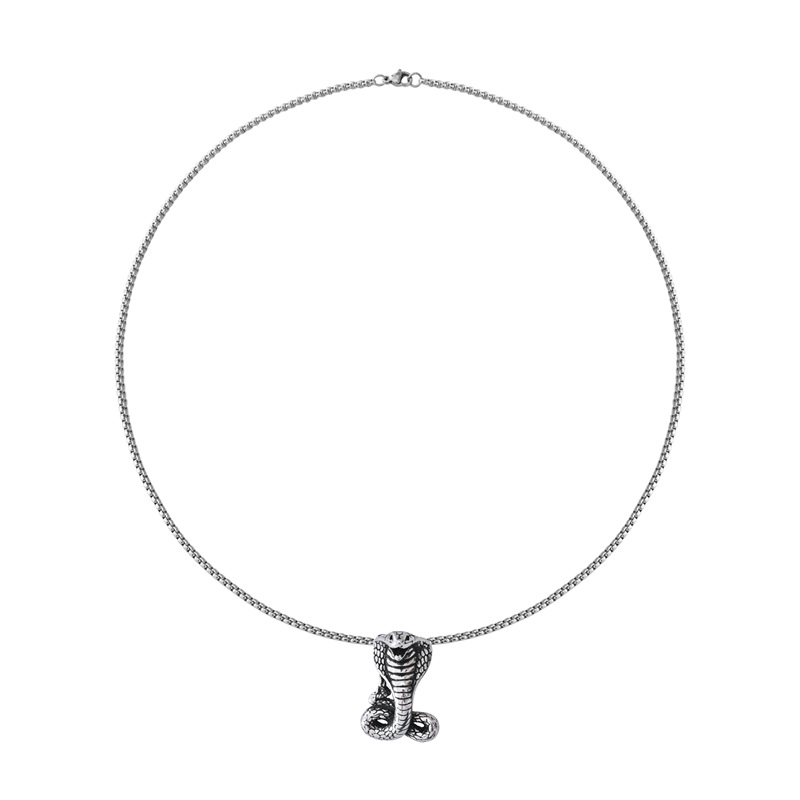 17g Weight Lobster Trigger Clasp Closure Clasp Closure Type 304 Stainless Steel Pendant Material Pendant Necklace Classification 304 Stainless Steel Chain Material box chain Chain Type 1 Piece Quantity Casual, Street Occasion 304 Stainless Steel Material Axe, Anchor, Snake, Fish Tail Pattern All Seasons Season Men's Gender Plating Design Hip-Hop, Vintage Style, Streetwear Style Hip-Hop Vintage Style Streetwear Axe Anchor Snake 304 Stainless Steel Plating Men's Pendant Necklace Men Pendant Necklaces 13