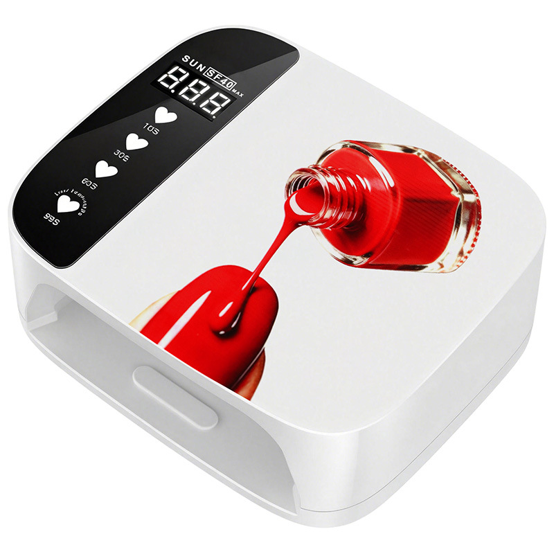 Lámpara de manicuras personalizada impresión de patrón de manicuras luz de terapia UV + LED doble fuente de luz manicuras de alta potencia