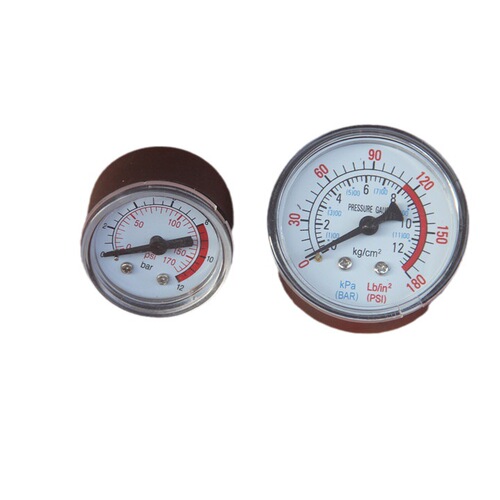 G1/4 Y50 axial pressure gauge pneumatic pressure reducing valve 0-1.2mpa air source processor pressure gauge Y50-02