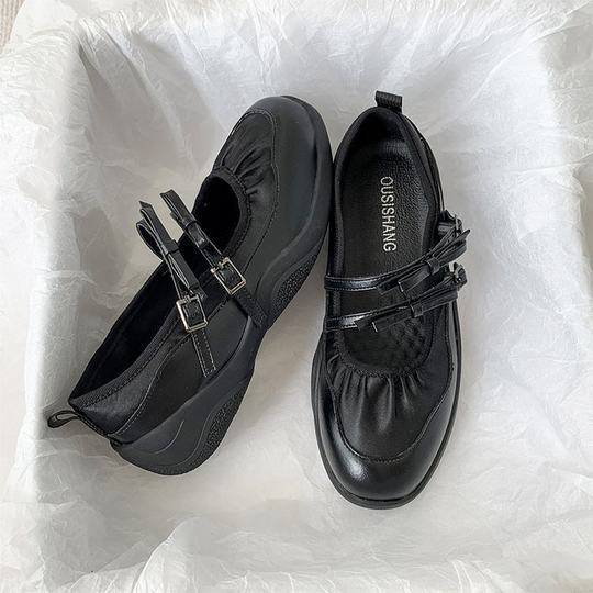 South Korea Niche Design Mary Jane Shoes Women's 2025 Summer New All-match Shallow Mouth Single-layer Shoes Sports Flat Casual Shoes