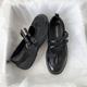 South Korea Niche Design Mary Jane Shoes Women's 2025 Summer New All-match Shallow Mouth Single-layer Shoes Sports Flat Casual Shoes