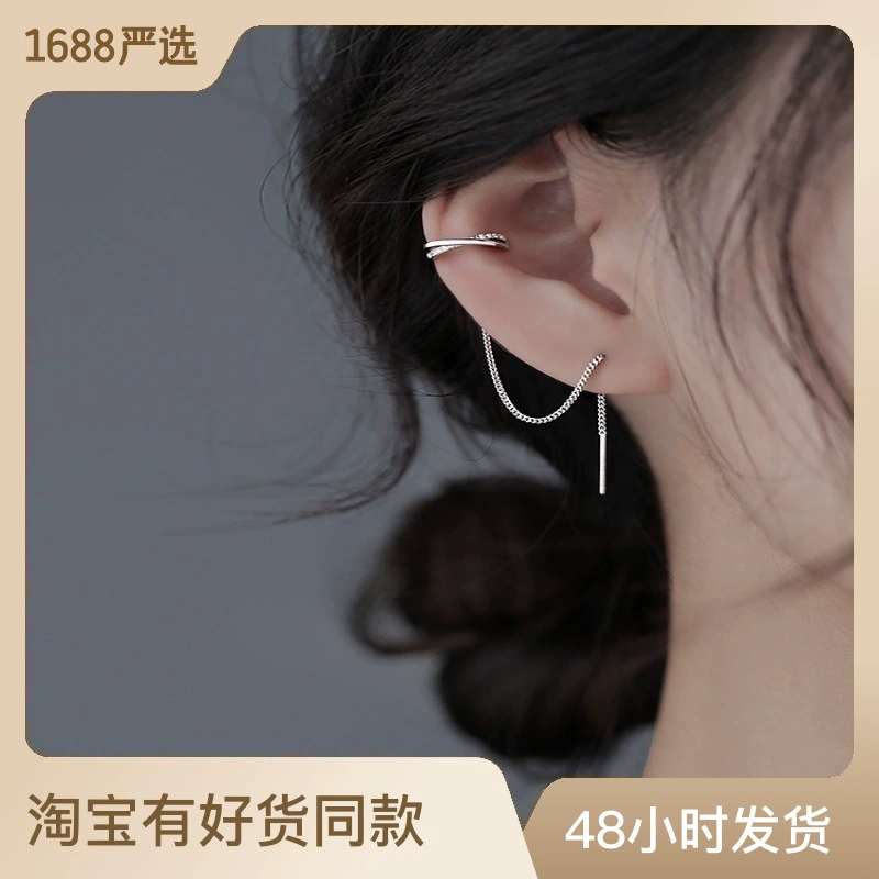 Серебряная шпилька, серьги, серебро 925 пробы, 2021