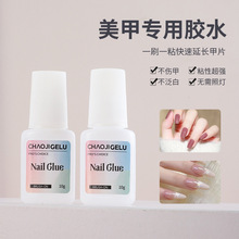 台湾原料甲片粘合剂跨境美甲钻粉速干干燥剂底胶穿戴甲胶水指甲胶