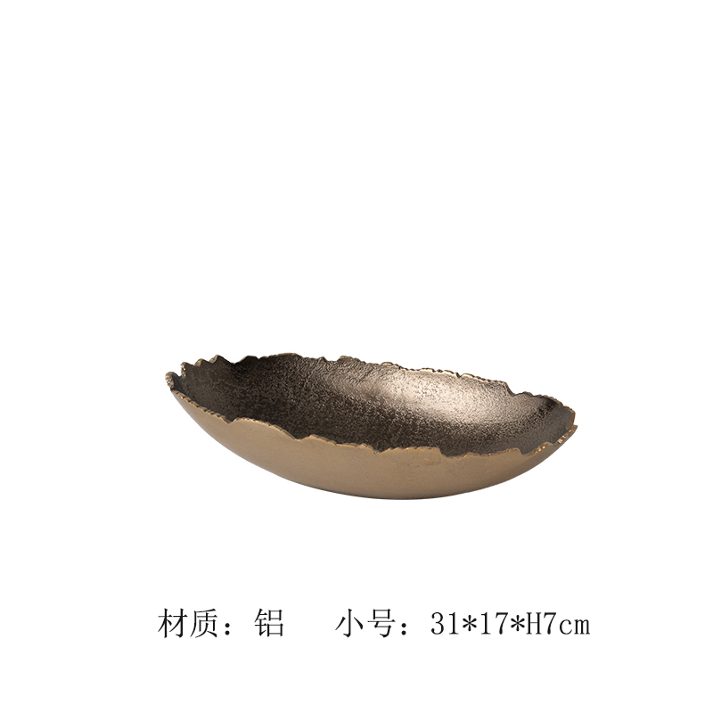 India importa simple estilo europeo de aluminio martillo plateado bandeja rectangular decoración de mesa de té de sala de estar bandeja de almacenamiento decoración image 16