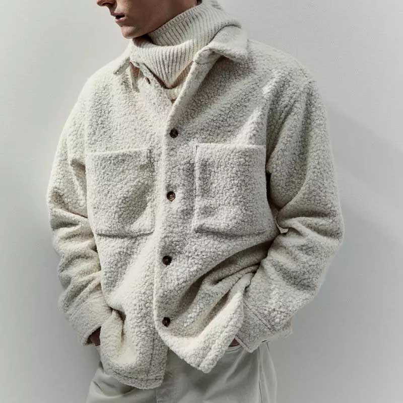 2026 Autumn/Winter New European and American Amazon Cross-Border Trade Hot-Selling Fashion Solid Color Lapel Casual Lamb Wool Coat 2026 Autumn/Winter New European and American Amazon Cross-Border Trade Hot-Selling Fashion Solid Color Lapel Casual Lamb Wool Coat
