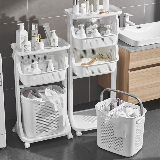 Lazy Corner Dirty Clothes Basket Household Toilet Bathroom Dirty Clothes Basket Storage Rack Laundry Barrel Storage Basket Dirty Clothes Basket