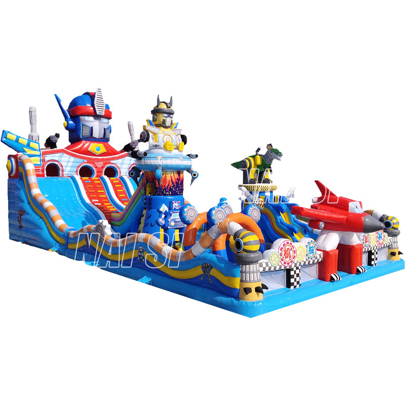 Trampolín infláble infantil grande al aire libre plaza al aire libre nuevo fabricante de equipos de atracción castillo infláble