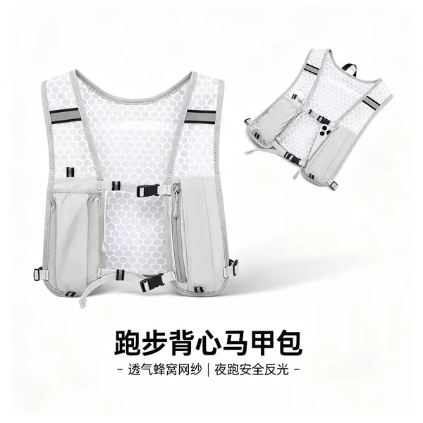 Cross-border trail running vest backpack, cycling sports fitness hiking hydration bag, breathable and lightweight running backpack