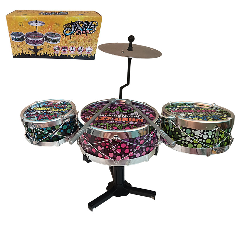 Children's drum set toy, educational early childhood music percussion instrument, 3-6 years old, gift wholesale, interest cultivation