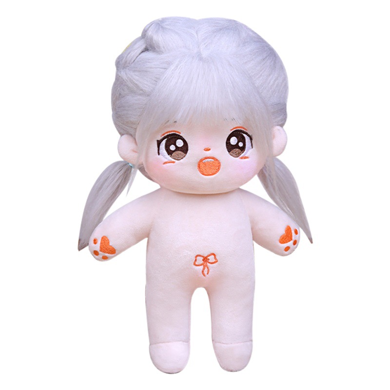 Linda muñeca de algodón muñeca de piel frita se puede cambiar muñeca de peluche juguete niña muñeca regalo del Día DE LOS Niños