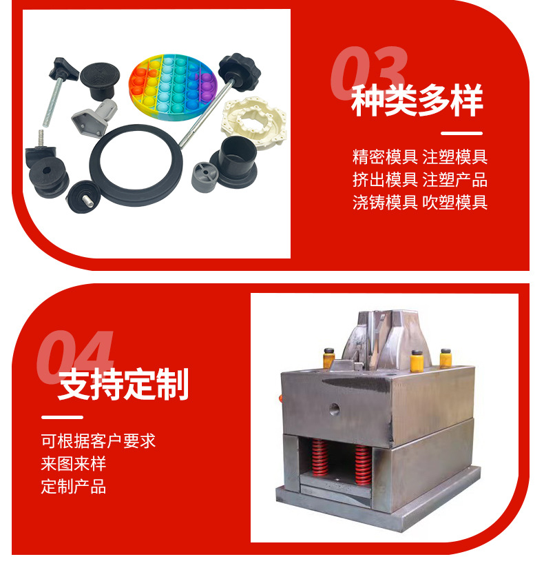 Injection Mold Opening Customization Injection Molding Parts Products Rubber Shaped Parts Processing Design Manufacturing Injection Mold Processing