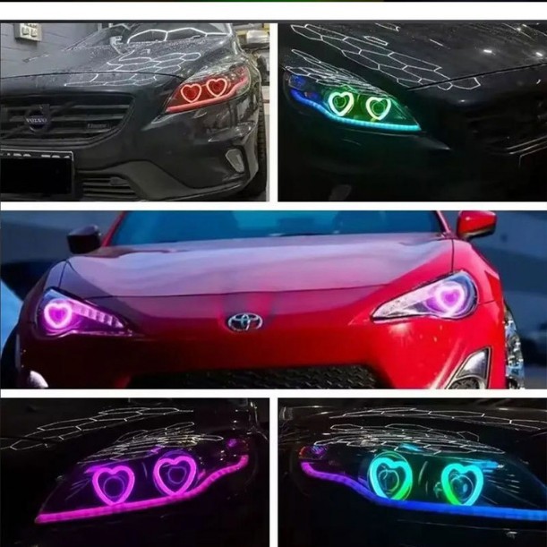 Amor lámpara cielo ojo diafragma auto modificación ilusión LEDAPP control de teléfono móvil ilusión ilusión iluminación diurna