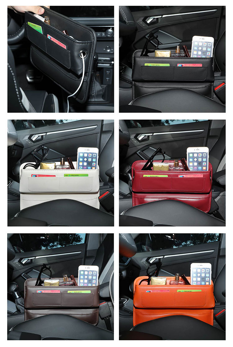 Cross-border car multi-function card storage box car seat gap storage bag car central control gap storage box