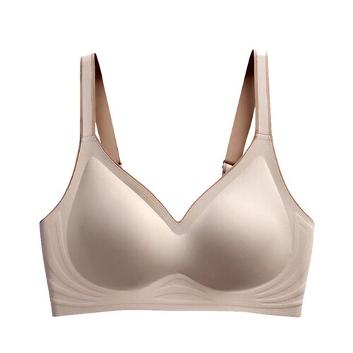 Plain muscle no mark jelly strip underwear women's thin no steel ring small chest adjustable large chest show small bra women