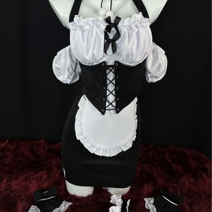 Hot Rabbit New sexy lingerie Japanese maid Secretary dress sexy sheath nightdress uniform temptation suit 8705