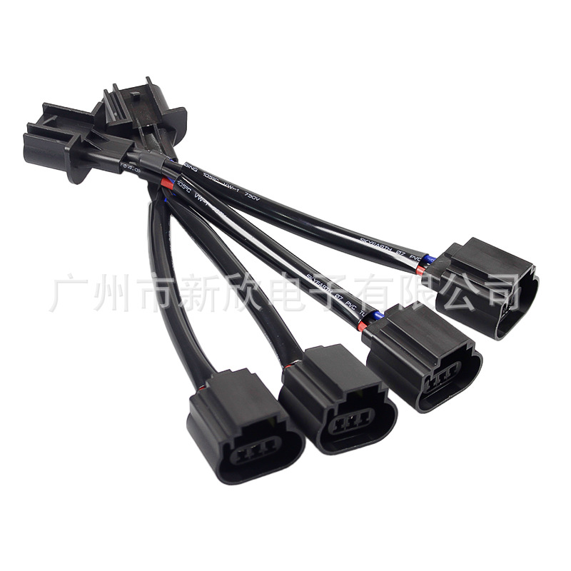 H13 macho a 2 H13 hembra luz de automóvil modificación arnés de cableado