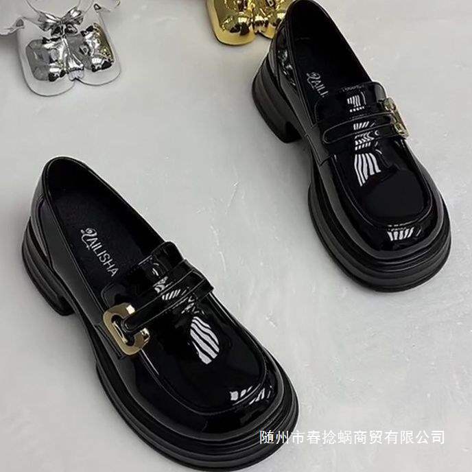 Genuine Soft Leather Loafers for Women, 2026 Spring New Vintage Height-Increasing College British Style Shoes, Platform Thick-Soled Single Shoes Genuine Soft Leather Loafers for Women, 2026 Spring New Vintage Height-Increasing College British Style Shoes, Platform Thick-Soled Single Shoes