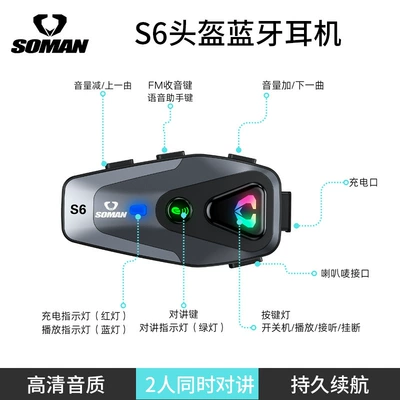 Full Helmet Waterproof 500m – Motorcycle Helmet Headset
