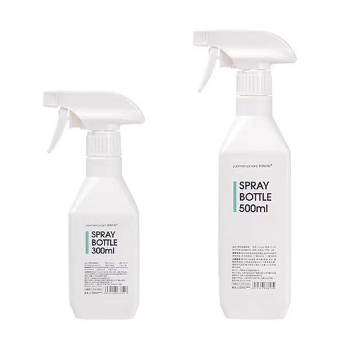 300ml Spray Bottle HDPE Plastic Square Bottle for Dish Soap, Essential Oil, and Stain Remover—500ml Deodorant Spray Bottle