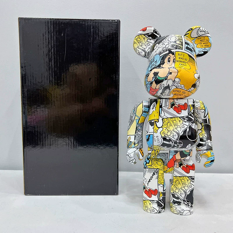 Bearbrick 400% Violent Xiong Fan Gogh — фигура «Подсолнух», кролик, звезда, луна, поверхностный трендовый дизайн