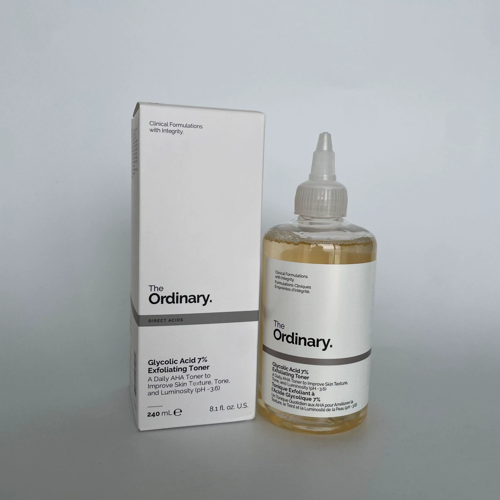 The Ordinary Fruit Acid Toner 7% Glycolic Acid Лосьон с гликолевой кислотой Увлажняющий Укрепляющий Увлажняющий Увлажняющий