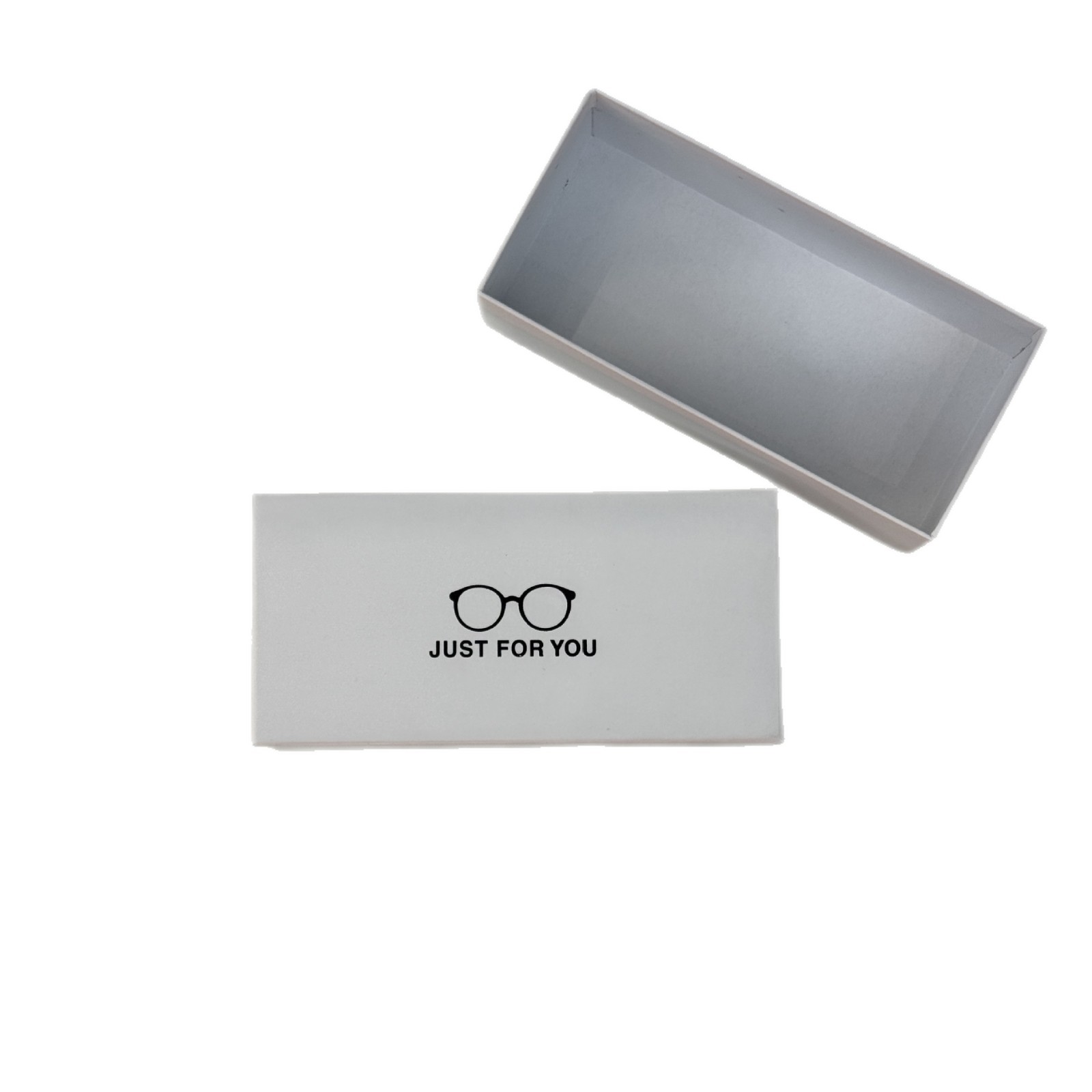 Caja de almacenamiento blanca especial para gafas, moda simple endurecida a prueba de compresión diaria, caja de gafas portátil, caja de embalaje exterior