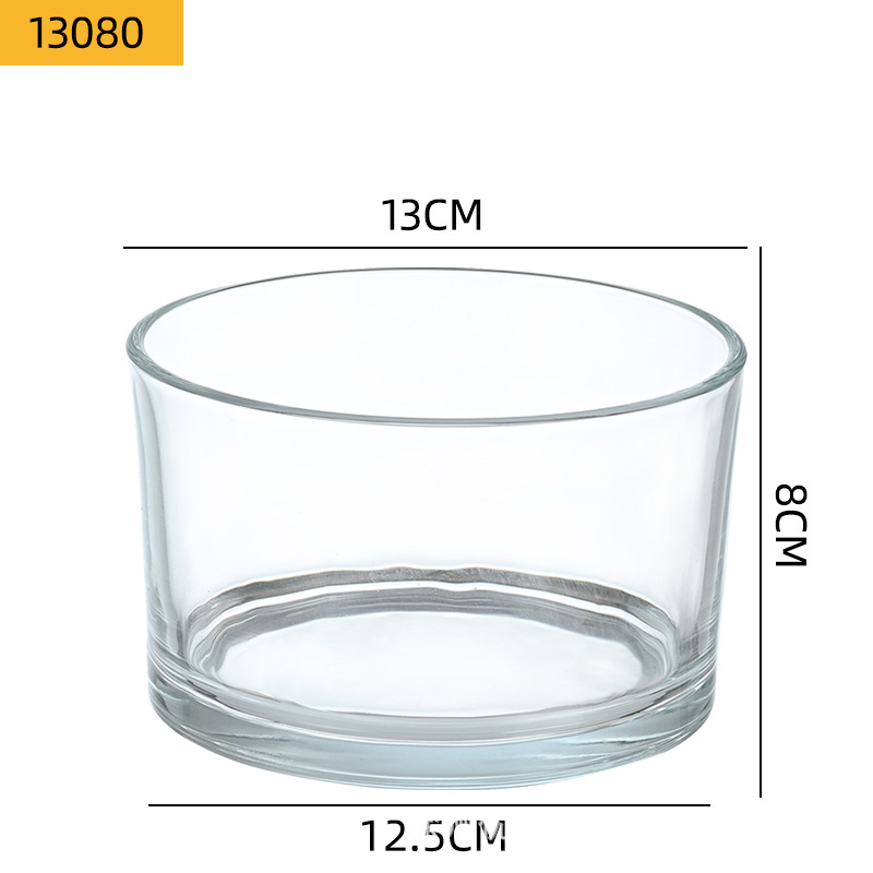 Portavelas de Vidrio Transparente Simple al por Mayor, Decoración de Dormitorio DIY, Vaso para Velas de Aromaterapia, Frasco Vacío para Velas, Decoración del Hogar