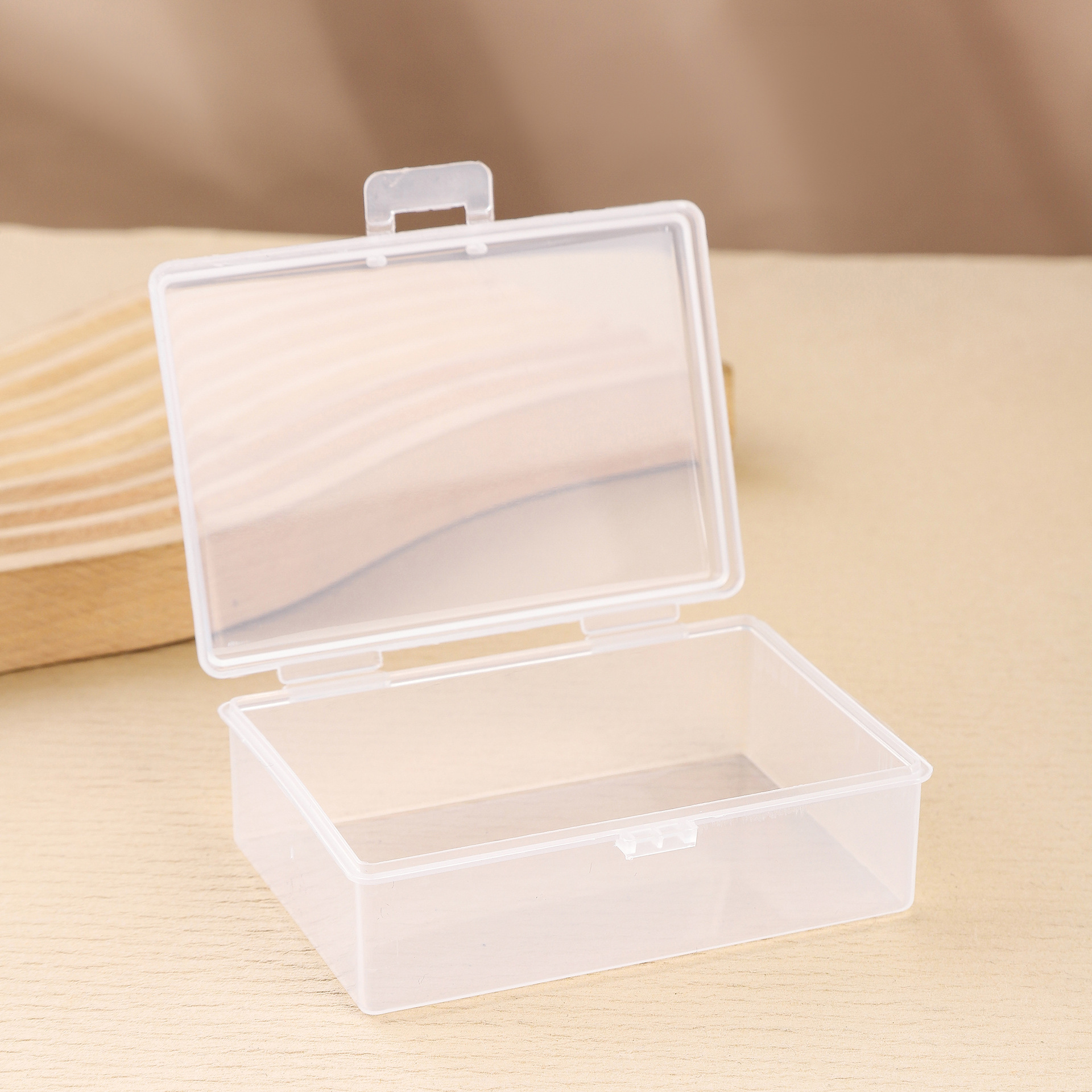包装の小さい箱のプラスチックの箱の付属品の箱の透明なppのプラスチックの射出成形箱の名刺の銀行カードの身分証の収納箱
