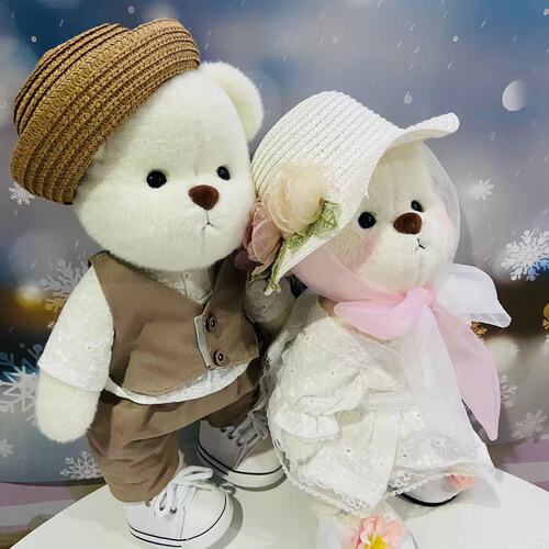 Teddy Joint Small Cute Bear Plush Toy Doll Clothing Replacement 30cm Direct Manufacturer Sale Joint Bear Clothes
