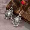 Accessory, small bell with tassels, retro silver earrings, new collection, India, wholesale, boho style