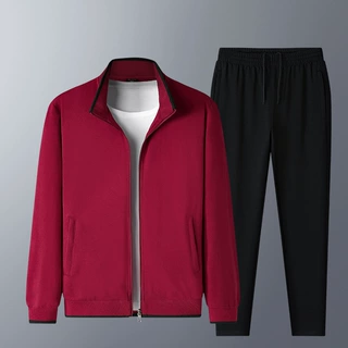 秋季冬季棉服运动服套装时尚外套跑步男款休闲外套裤子