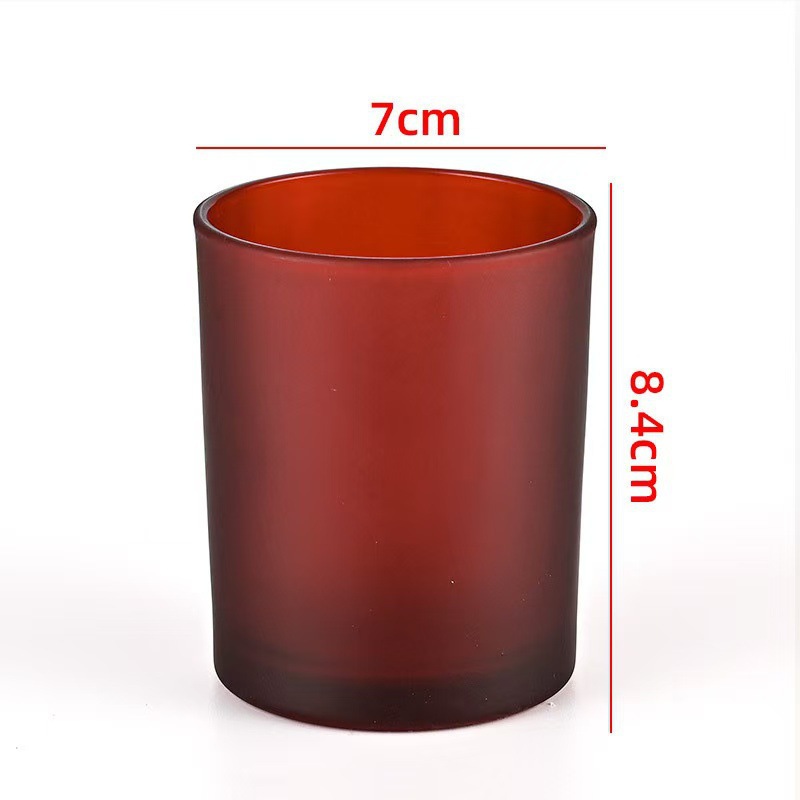 Transfronterizos para vasos de vidrio vela resistente al calor Amazon explosión con taza de fragancia cubierta recipiente de cera de soja hecha a mano