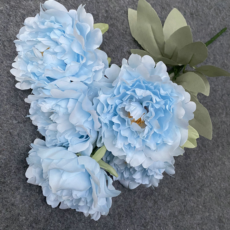 No. 5 Beam Simulation Peony Flower Wedding Hall Arch Road Lead Shooting Props Fake Flower Decoration Simulation Peony Flower Head