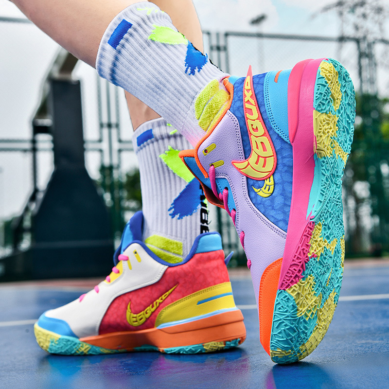 James 20 Basketball Shoes Yuanyang Brownie Generation Non-Slip Wear-Resistant Cement Floor Practical Kidsren's Sports Shoes Sound James 20 Basketball Shoes Yuanyang Brownie Generation Non-Slip Wear-Resistant Cement Floor Practical Kidsren's Sports Shoes Sound