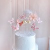 New product pearl ribbon butterfly and Huaya cake decorate the Qixi Valentine's Day love acrylic account