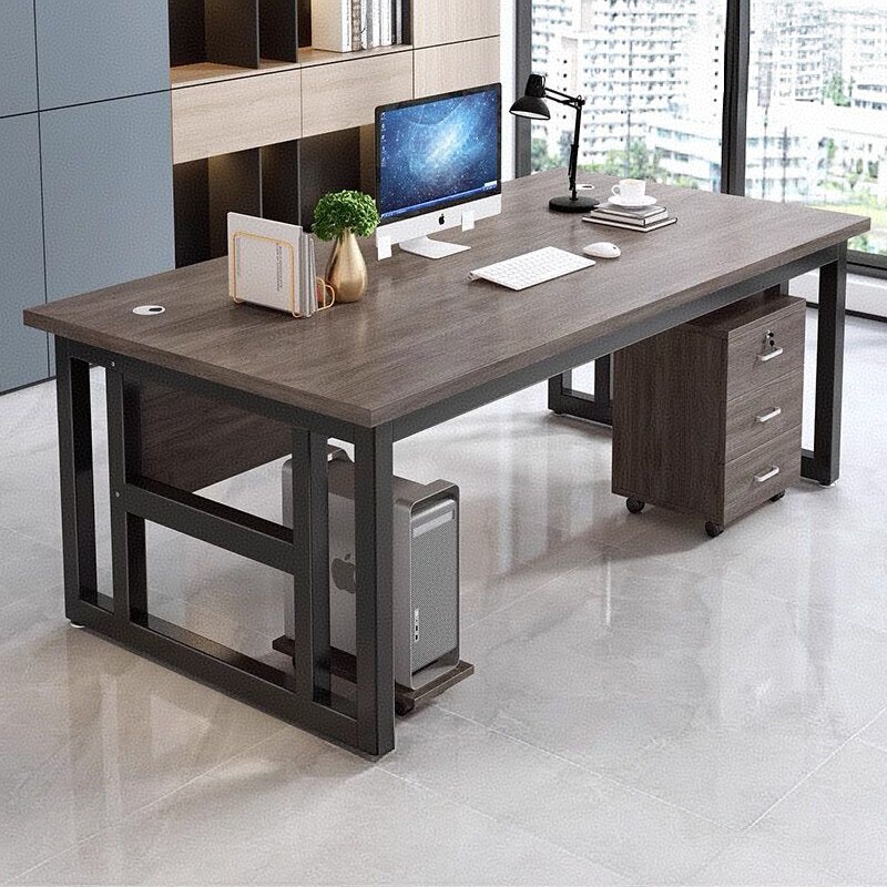 Thickened Boss Desk Office Desk Computer Desk Simple Modern Office Computer Desk and Chair Combination Simple Workbench Clearance Thickened Boss Desk Office Desk Computer Desk Simple Modern Office Computer Desk and Chair Combination Simple Workbench Clearance
