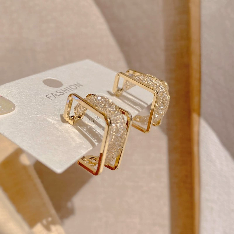 Серьги, серебряный штифт, в стиле Шанель, серебро 925, легкая роскошь, высокое качество