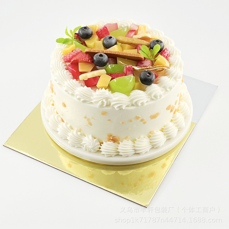 Fábrica directa de pastel de grado alimenticio almohadilla de tarjeta de oro y plata almohadilla de salmón impermeable almohadilla de tarjeta de oro base base de pastel base