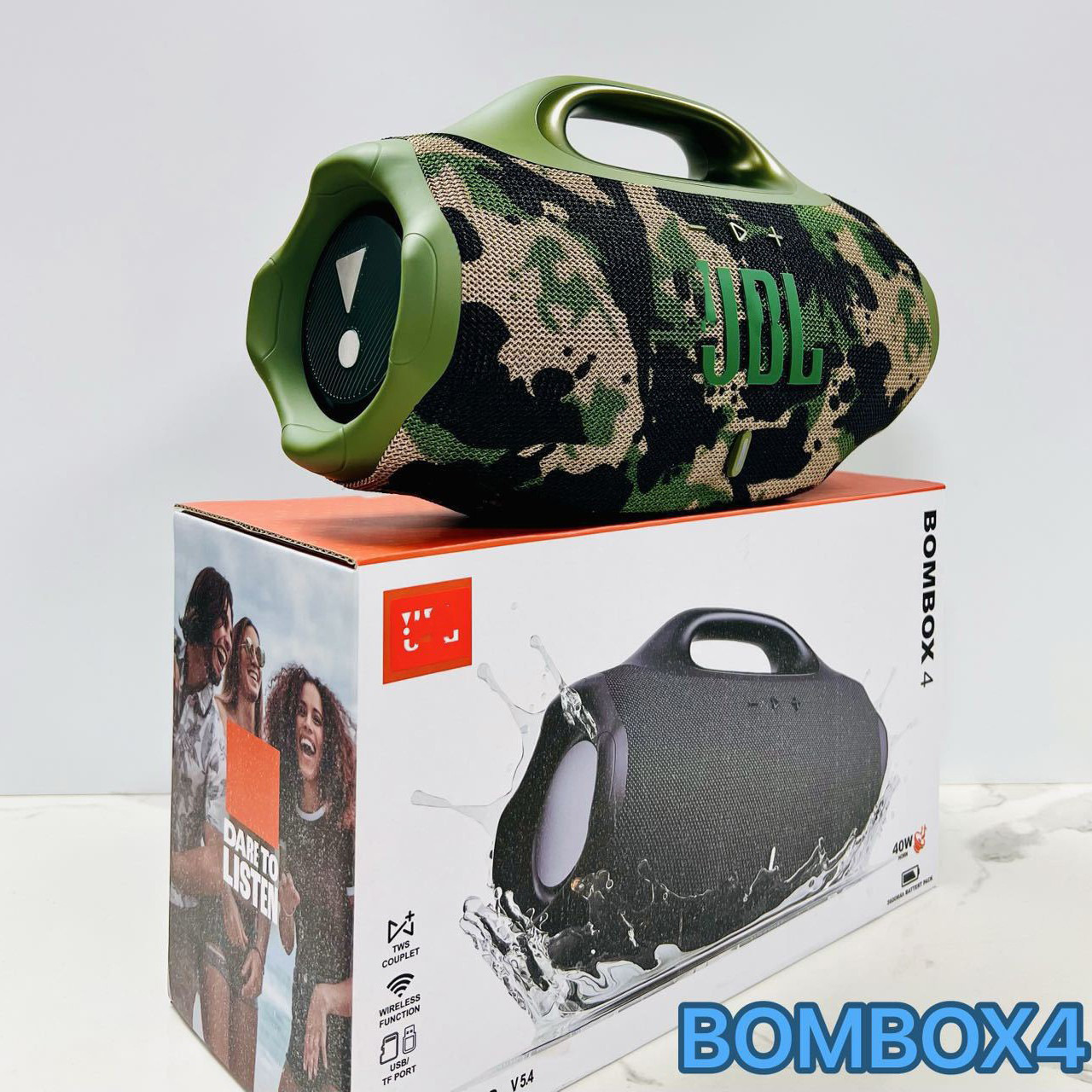 Nuevo BOMBOX4 altavoces Bluetooth God of War portátiles al aire libre 60W subwoofer de alta potencia TWS audio inalámbrico